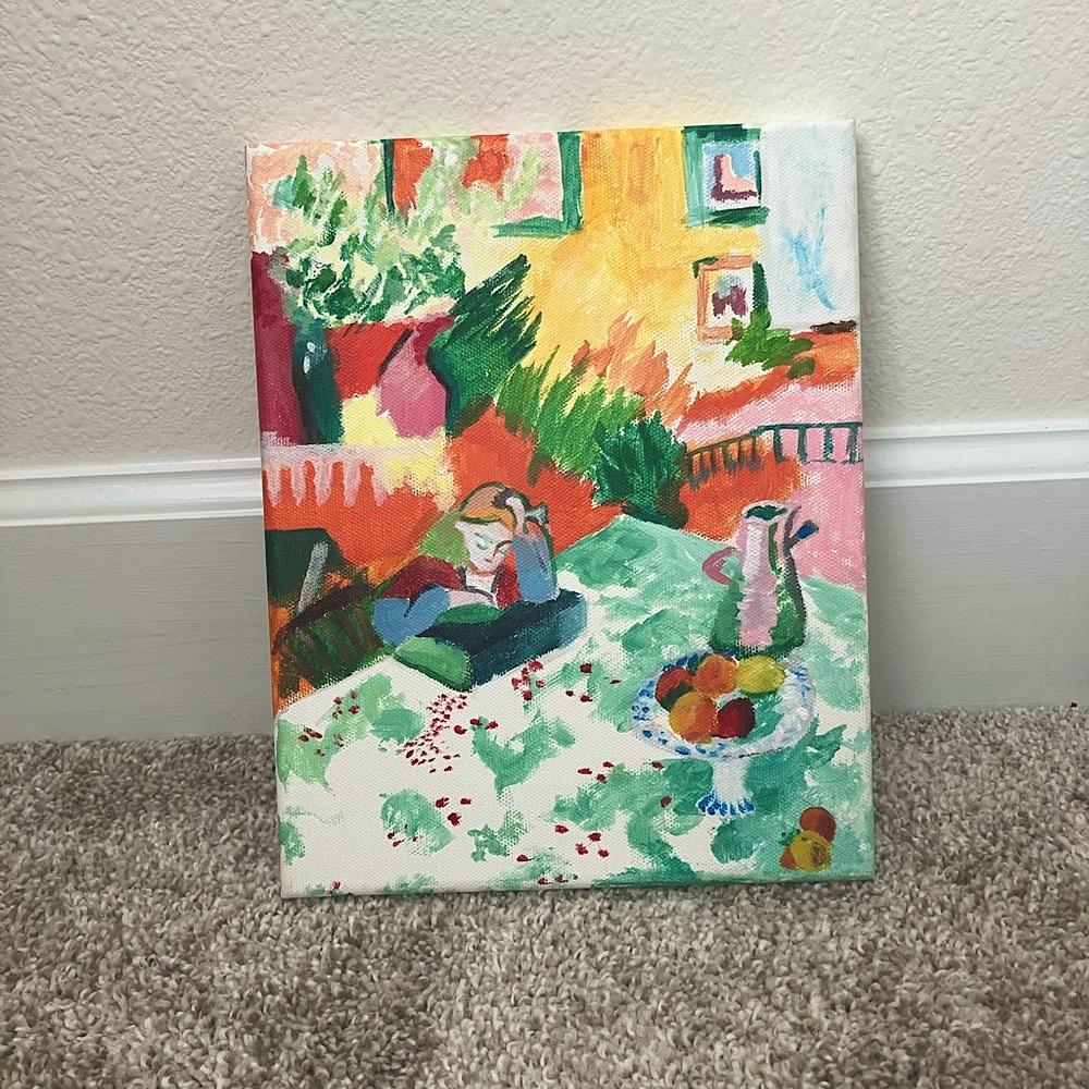 Handpainted Copy of Matisse’s “Girl Reading”